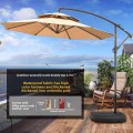 Outdoor side sun umbrella