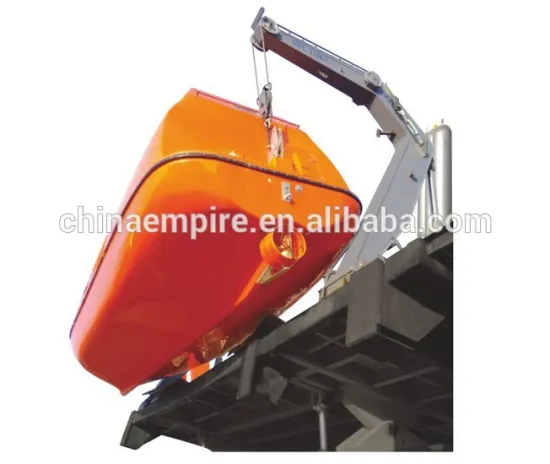 Marine Hydraulic Luffing Arm Type Lifeboat Davit