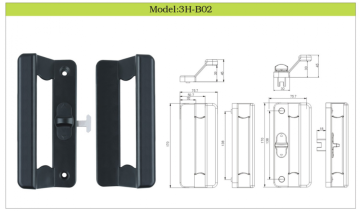 SLIDING ALUMINIUM DOOR BALCONY LOCK