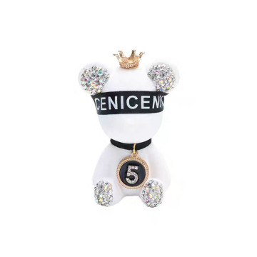 Diamond Studded Bear Portable Car Vent Aromatherapy Clip