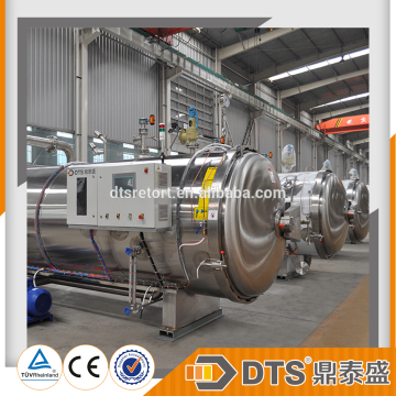 automatic water spray retort/steam water pouring retort/autoclave waterfull sterilization/water shower retort for food&beverage