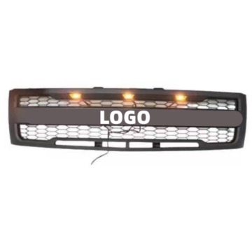 Matte Black LED Car Grills for SILVERADO 2007-2013 Off-Road