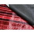 Yarn-dyed Polyester Upholstery Jacquard Knit Velvet Fabric