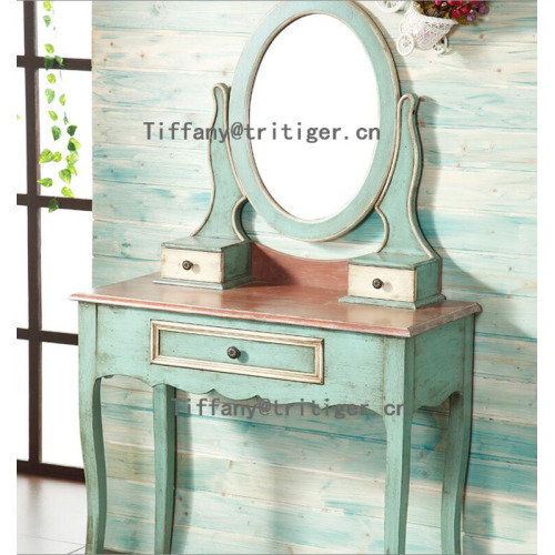 Factory Mediterranean Design Antique Girls Dressing Table