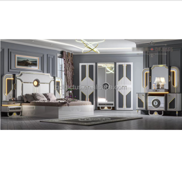 2024 Royal Luxury King Size High Gloss Bedroom Set