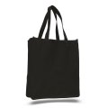 Custom black canvas tote bags