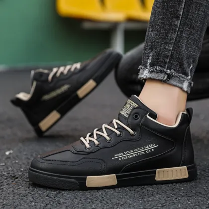 XY New Men's Heightening Casual Leather Shoes for Autumn Business Wear