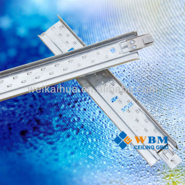 Suspension ceiling T grid and accessories/steel t beam sizes
