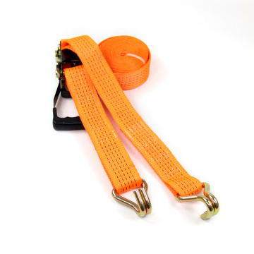 5Tons Ratchet With Steel Handle Cam Buckle Straps Tie Down Strap