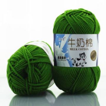 Factory direct supplier cotton yarn blended milk cotton acrylic yarn for crochet and knitting