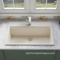 Modern Design Composite Quartz Kitchen Sink: Affordable Pricing, High Performance - 838*559*254 Dimensions
