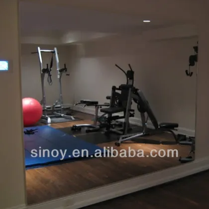 Decorative Wall Silver Mirror Glass gym safety mirror