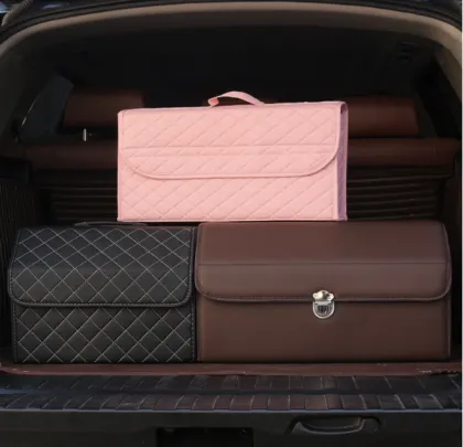 Wholesale Multi-Functional Trunk Storage Leather Folding Box Automotive Supplies