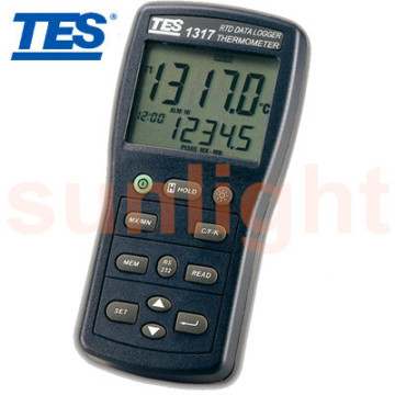 TES-1317 Platinum RTD Thermometer with Datalogger