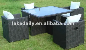 Modern outdoor Rattan dinning set