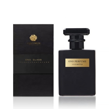 Men's Perfume Sample Bottles: 30ml & 50ml Matte Black Empty Glass Spray Bottles with Lid