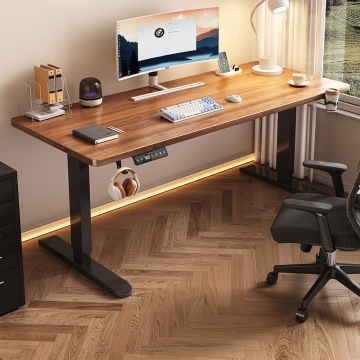 Scrivala di sollevamento elettrico intelligente in legno massiccio per home office ed e-sports