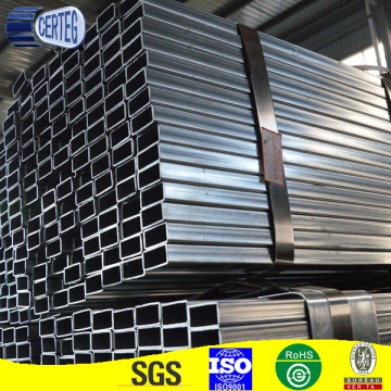 China manufacture hot rolled black ms square steel pipe / tube on sale