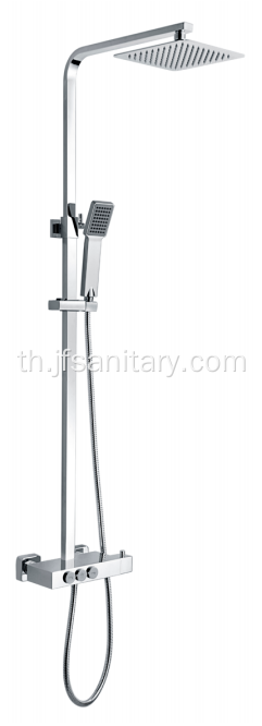 Chrome Plated Thermostatic ฝักบัวผสมกับชั้นวาง