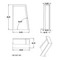 Thickened left and right cabinet accessories, hanging cabinet connector, high bearing plate support, ABS open-mounted hanging co