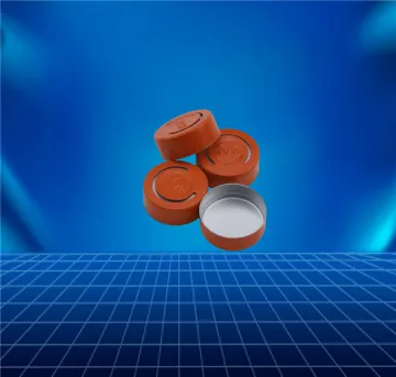 orange aluminium cap for contact lens