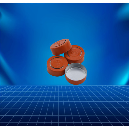 оранжевая алюминиевая крышка для контактных линз