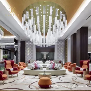 Large project white conference chandelier hotel custom chandelier hotel lobby light luxury chandelier