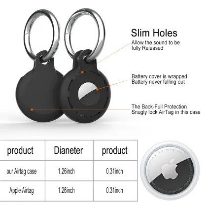 Luminous Glow Anti-Loss Airtag Case Silicone Key Chain