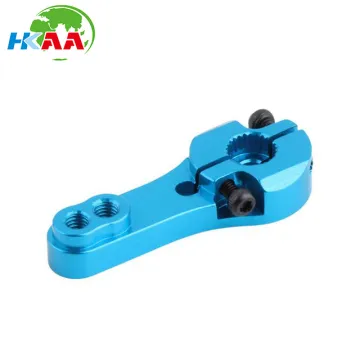 Precision CNC 50mm Blue/Purple Metal Servo Arm for 3mm Shaft RC Robot Horn