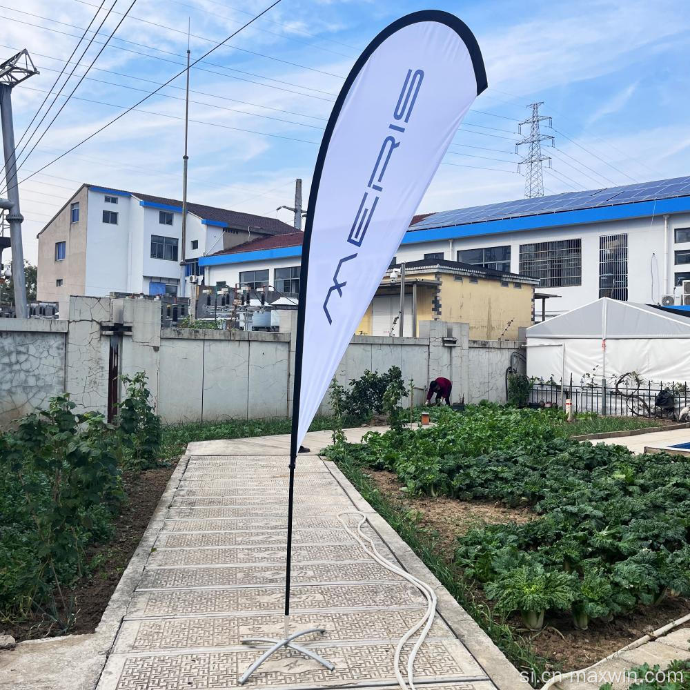 අභිරුචි පියාසර ප්රවර්ධන බැනර් කඳුළු බිංදු පිහාටු වෙරළබඩ