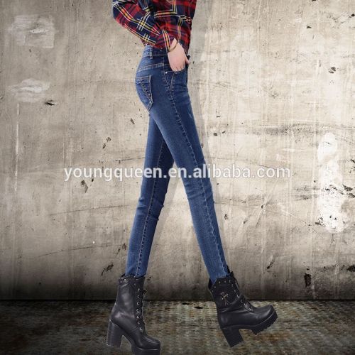 AZ27 2016 Korean Stretch Jeans female trousers thin hip jeans pencil pants jeans