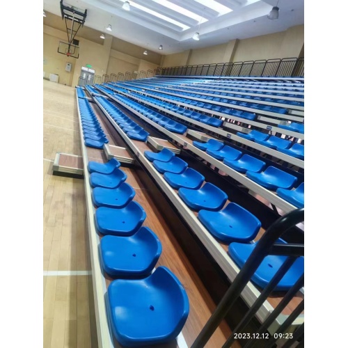Electrical telescopic bleacher seat