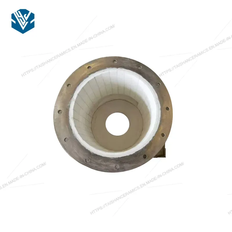 High Temperature Wear Resistant Alumina Ceramic Lined Steel Pipe Bush