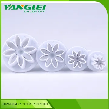 100% brand new cake fondant Bellis perennis shaped plunger cutter with 3pcs
