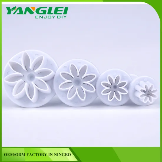 100% brand new cake fondant Bellis perennis shaped plunger cutter with 3pcs