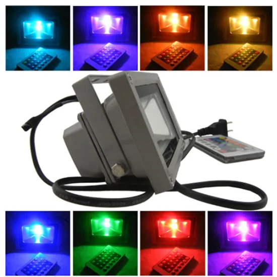 DMX Remote Control Outdoor Waterproof 10W LED Flood Light RGB