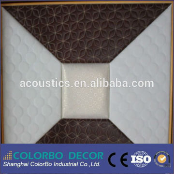 Leather Fabric And Cloth Wrapped wall panel soundproofing interior ceilings