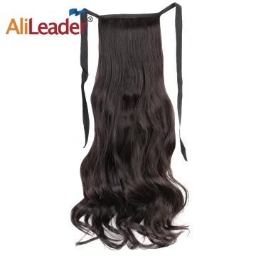 AliLeader Colored Body Wave Bundles Synthetic Hair Ponytail For Woman
