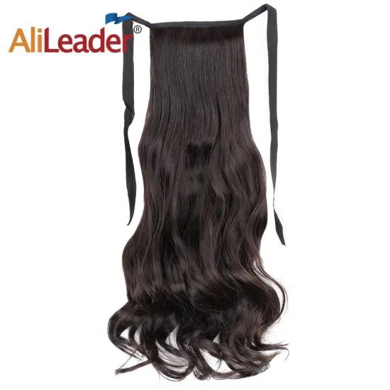 AliLeader Colored Body Wave Bundles Synthetic Hair Ponytail For Woman