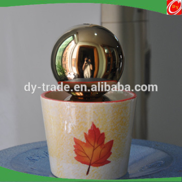 3inch 76mm hollow metal balls with M6 thread hole with gold-plated