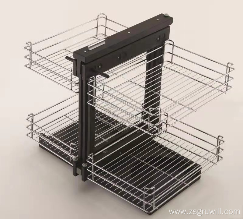 Shelf storage cabinet drawer organizer kitchen basket