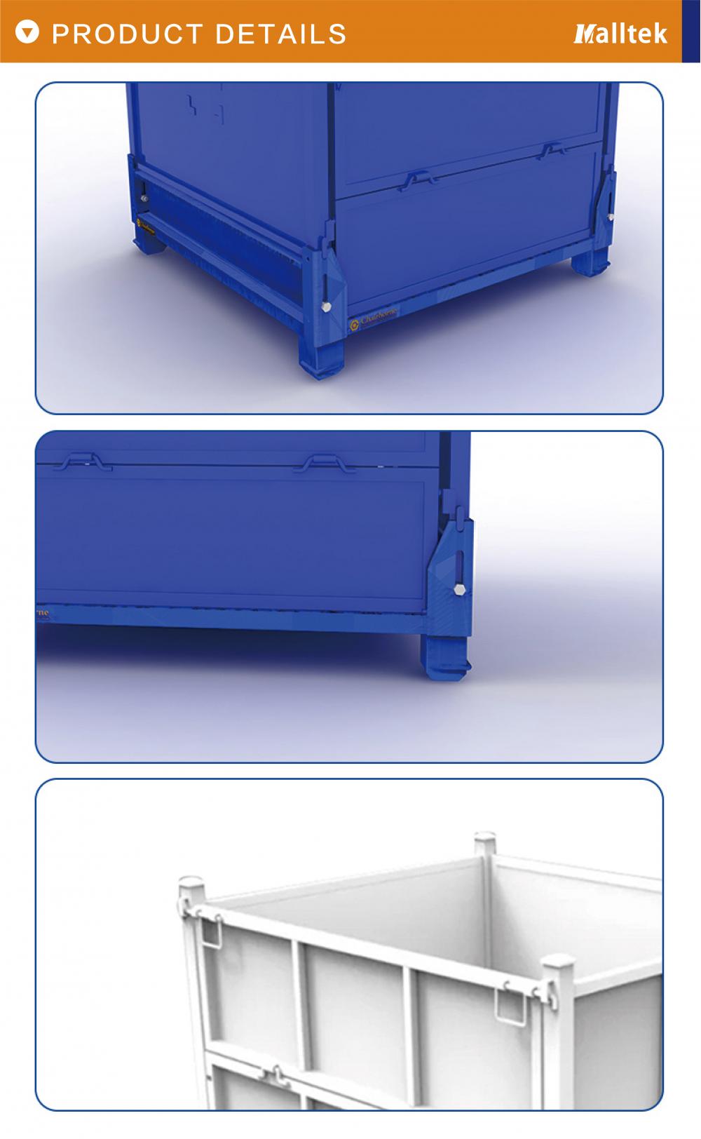 Industrial OEM Logistics Warehouse Folding Materail Bin