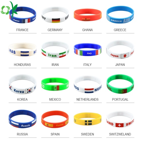  Custom Printed Silicone Wristband Custom Silicone Bracelet High Quality Black Wrist Strap Supplier