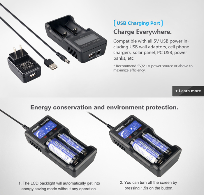2017 Hot Selling XTAR VC2 Plus Charger 