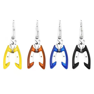 Portable Multi-Function Stainless Steel Curved Mouth Pliers Scissors for Fishing