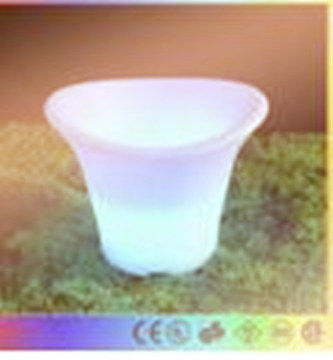 Plastic LED Ice Drink Bucket Flash Champagne Beer Flash Light up Bar Bucket