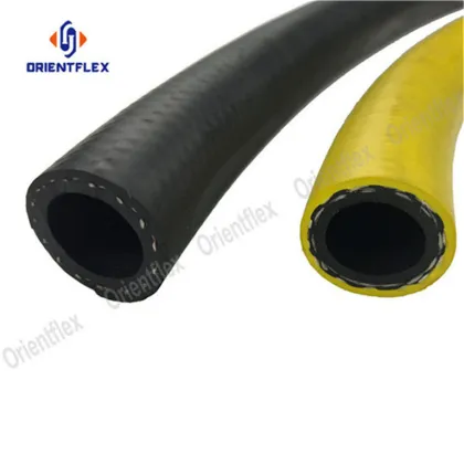 Black pneumatic air compressor whip hoses