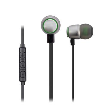 Sport Metal Earphone (Green Earbud)