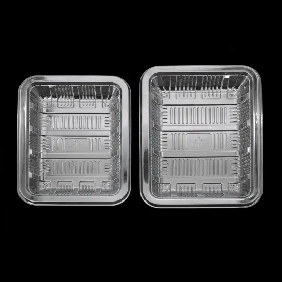 Highly transparent PP fresh food boxes PET cold meat trays