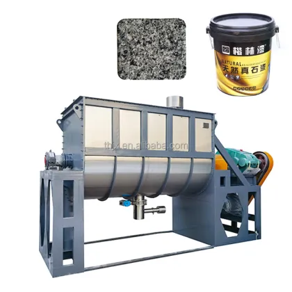 Customizable Horizontal Stone Paint Mixer for Emulsion Paint Production